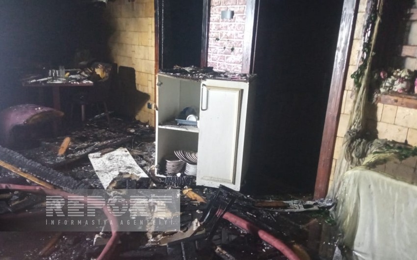 В одном из ресторанов Баку произошел сильный пожар