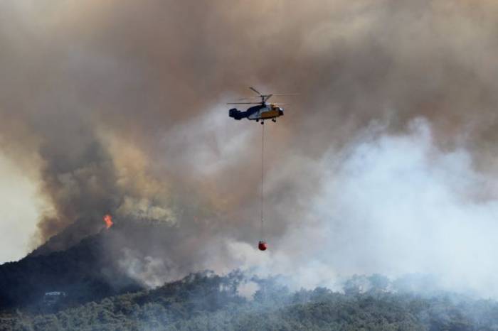 В Турецкой провинции Хатай начался лесной пожар, жителей эвакуируют
