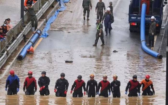 Число погибших из-за наводнений в Южной Корее достигло 44
