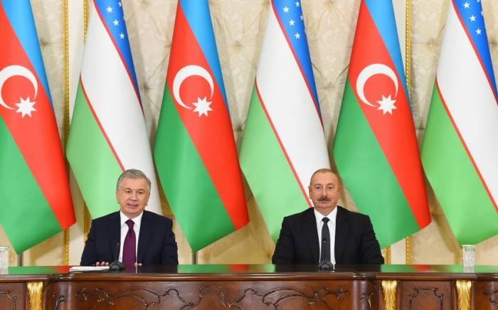 Президент: Мы обсуждали вопросы, которые предопределят успешное взаимодействие Азербайджана и Узбекистана по всем направлениям
