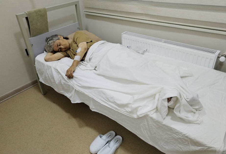 Раненая армянка эвакуирована в военный госпиталь - ВИДЕО
