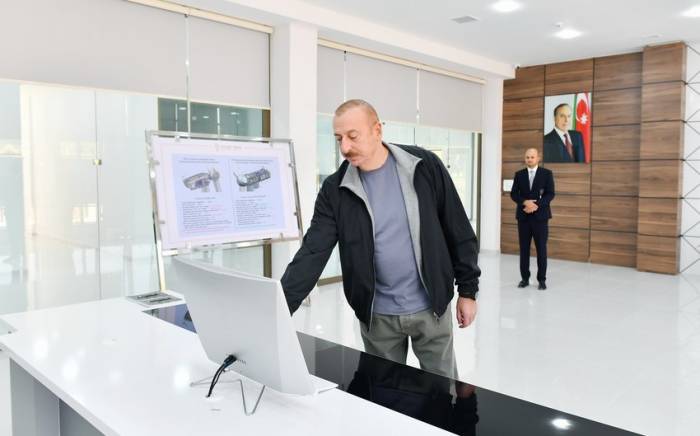 Президент Ильхам Алиев открыл Джебраильский центр цифрового управления ОАО "Азеришыг" -ФОТО
