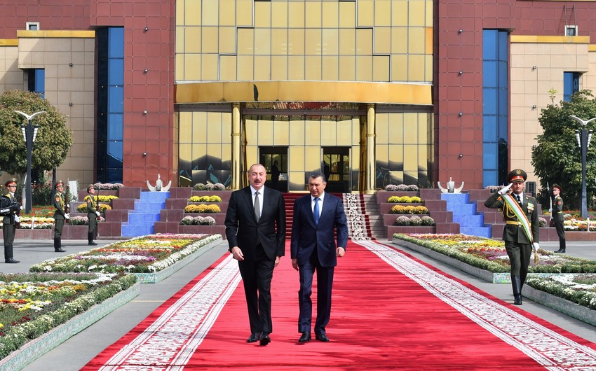 Завершился визит президента Азербайджана Ильхама Алиева в Таджикистан