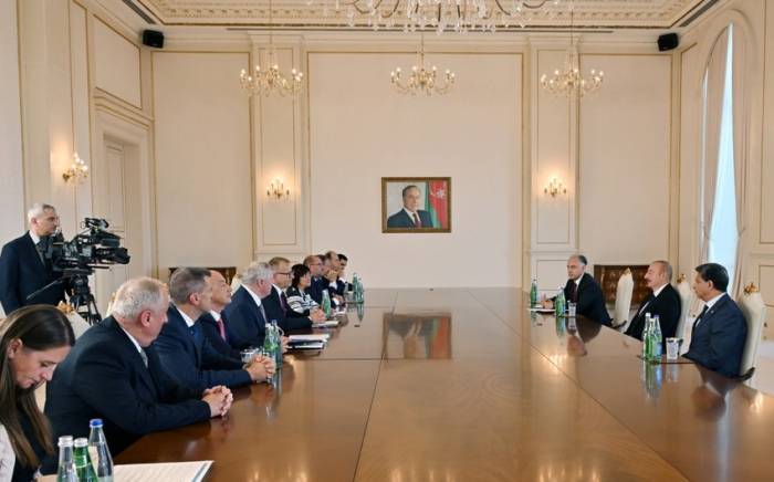Президент Ильхам Алиев принял делегацию во главе с председателем парламента Словакии -ФОТО
