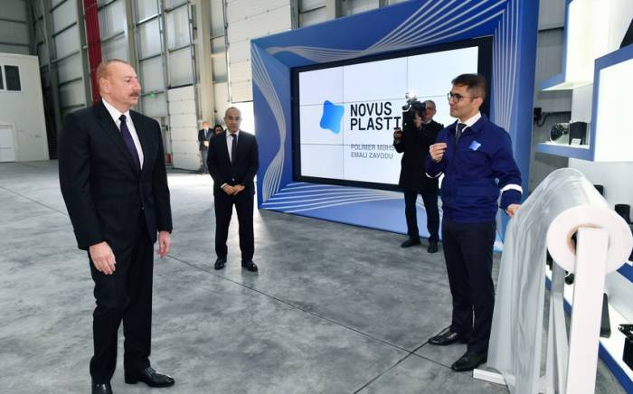 Президент открыл предприятие по производству полимерных добавок ООО Novus Plastica

