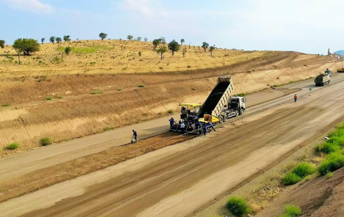 Завершается строительство автодороги Шукюрбейли-Джебраил-Гадрут