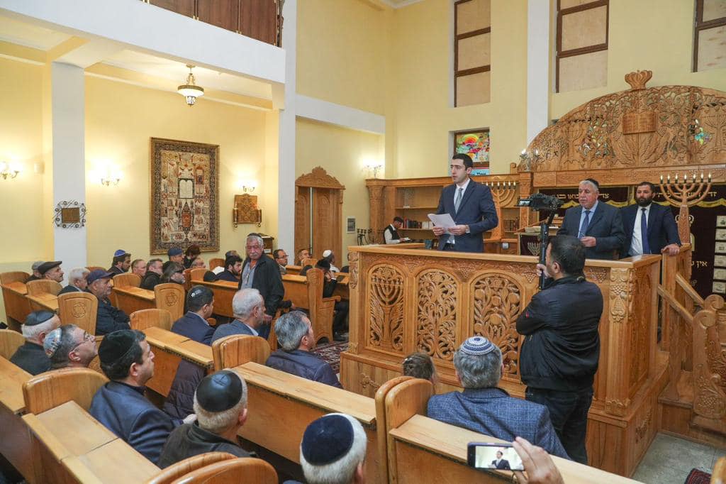 Общественная молитва за Израиль состоялась в Бакинской синагоге горских евреев -ФОТО
