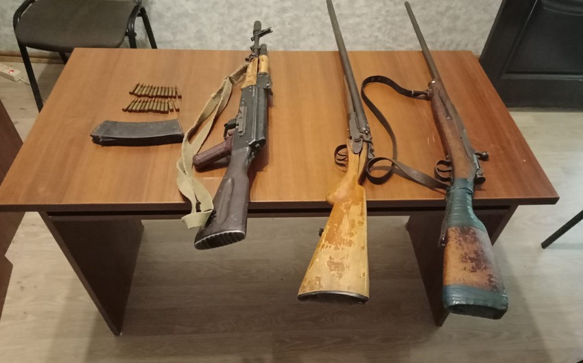 В Ширване найдены оружие и боеприпасы