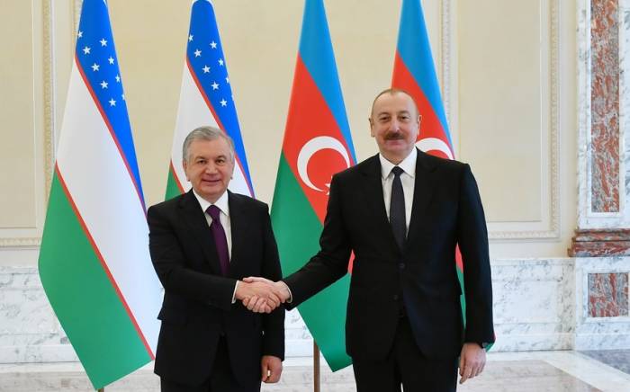 Президент Азербайджана встретился с узбекским коллегой-ОБНОВЛЕНО,ФОТО
