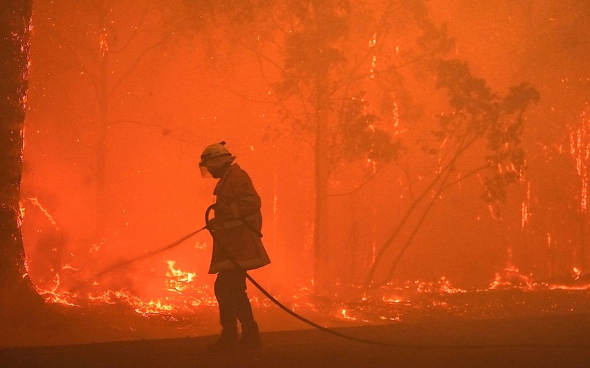Мощный лесной пожар на западе Австралии уничтожил 18 жилых домов