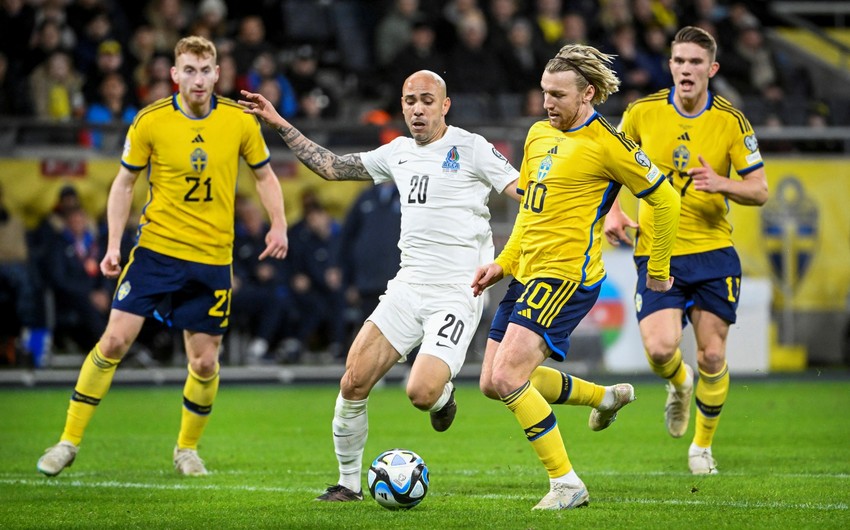 Стал известен состав сборной Швеции в матче против Азербайджана

