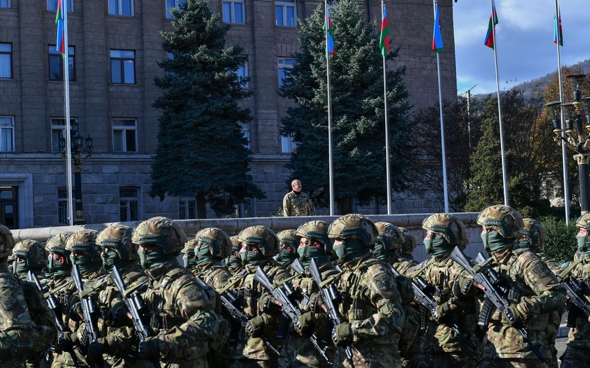 Президент: Я никогда не сомневался, что этот день наступит и в городе Ханкенди пройдет военный парад под флагом Азербайджана