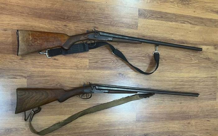 В Хачмазе добровольно сдали полиции два незарегистрированных ружья

