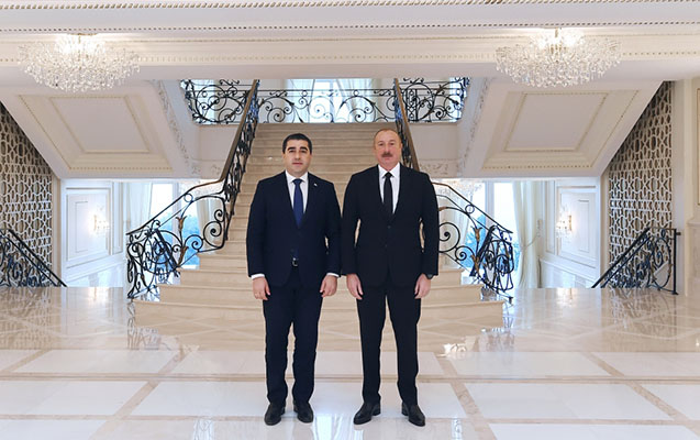 Ильхам Алиев принял делегацию во главе с председателем парламента Грузии- ФОТО