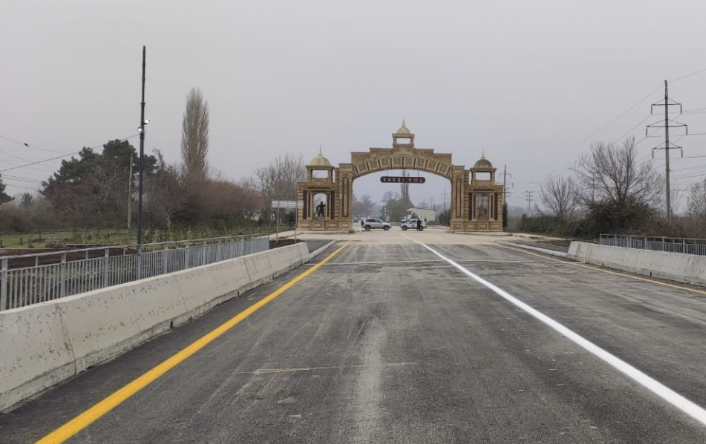 В Хачмазе сдан в эксплуатацию новый мост