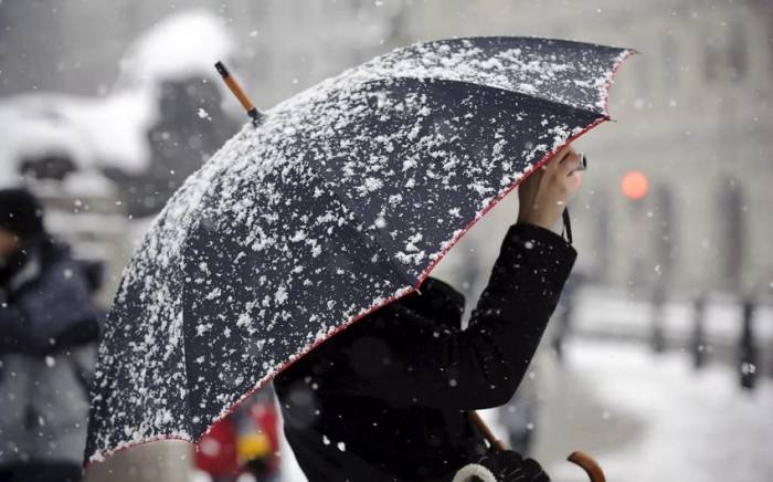Завтра в Баку ожидается мокрый снег, в регионах выпадет снег
