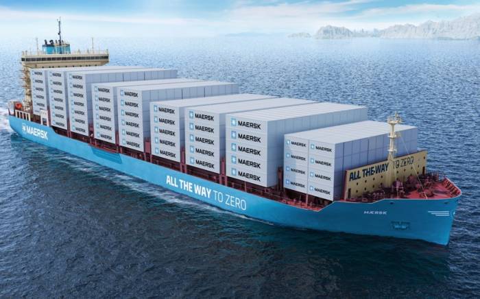 Moller-Maersk представила самый большой в мире контейнеровоз на зеленом метаноле
