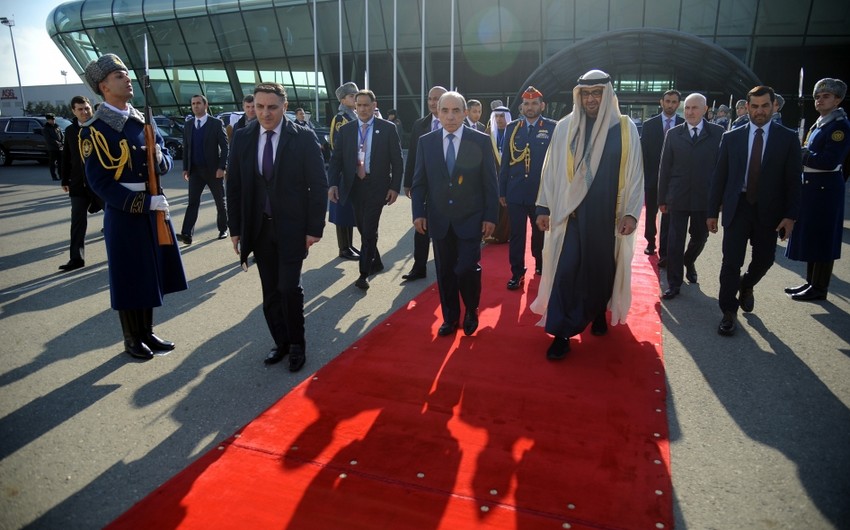 Завершился официальный визит президента ОАЭ в Азербайджан