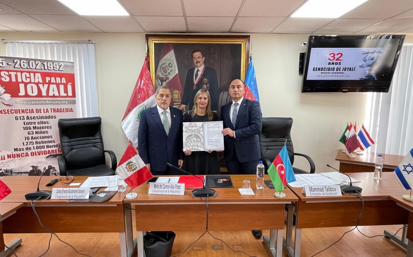 Конгресс Перу принял заявление в связи с 32-й годовщиной Ходжалинского геноцида