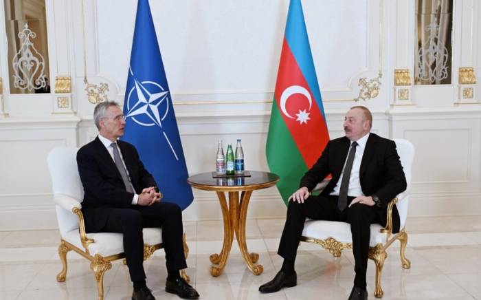 Состоялась встреча Президента Ильхама Алиева с генеральным секретарем НАТО Йенсом Столтенбергом один на один -ФОТО -ОБНОВЛЕНО
