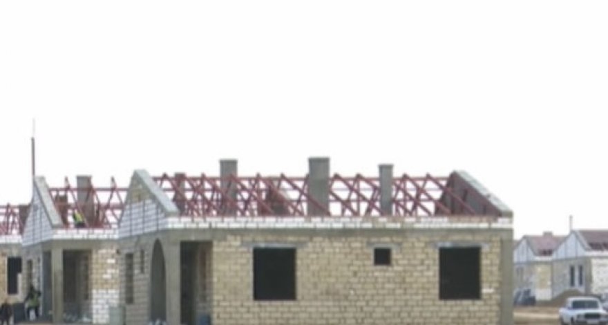 В Агдаме продолжается строительство новых домов - ВИДЕО