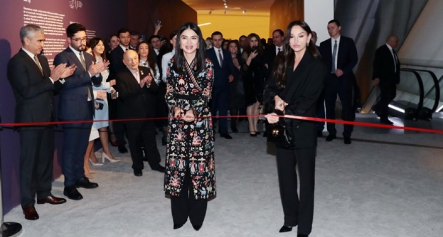 Мехрибан Алиева приняла участие в открытии выставки, посвященной Узбекистану