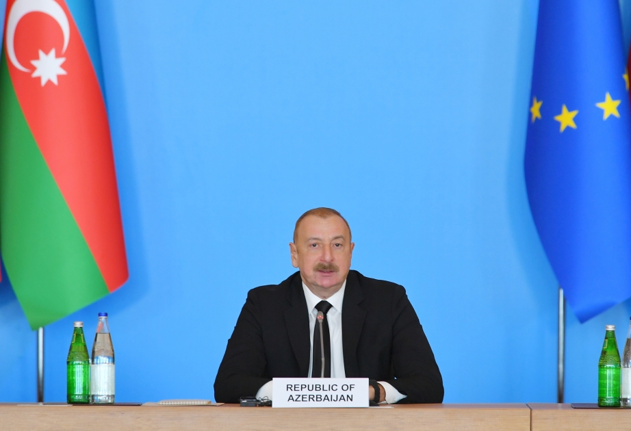 Ильхам Алиев: Сегодняшняя геополитическая ситуация в Евразии точно доказывает важность нашей работы