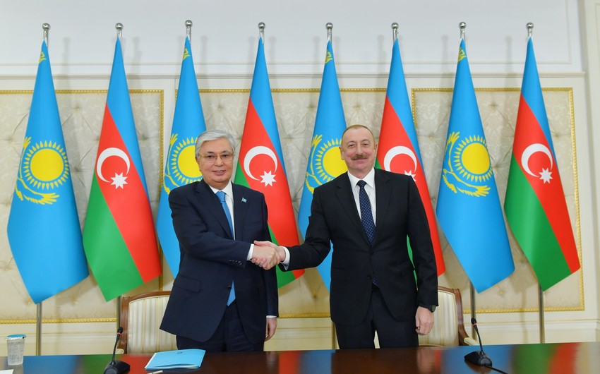 Президенты Азербайджана и Казахстана приняли участие в открытии Центра детского творчества в Физули