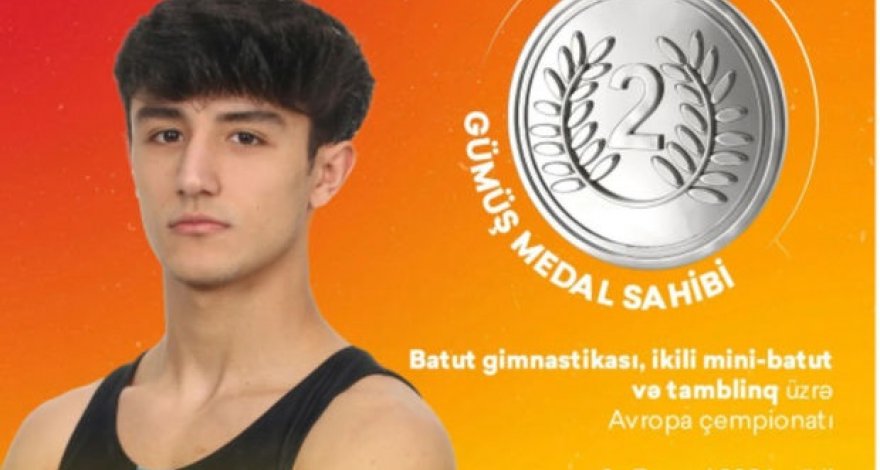 Азербайджанский гимнаст завоевал серебряную медаль чемпионата Европы