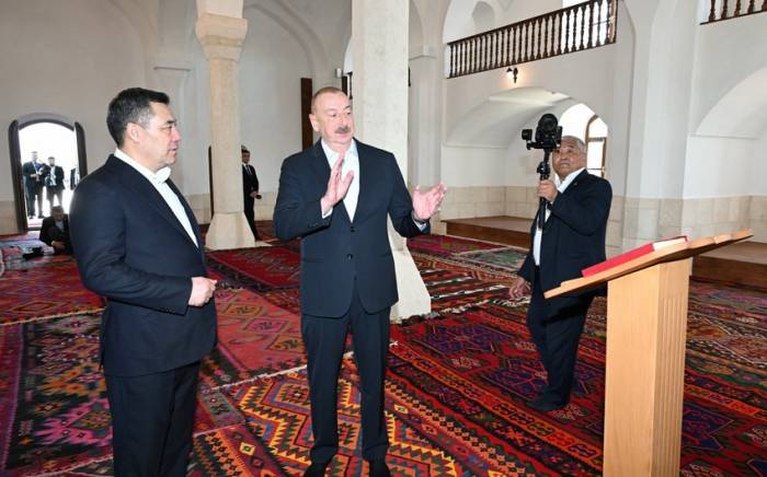 Ильхам Алиев и Садыр Жапаров приняли участие в открытии Джума-мечети в Агдаме -ФОТО -ОБНОВЛЕНО