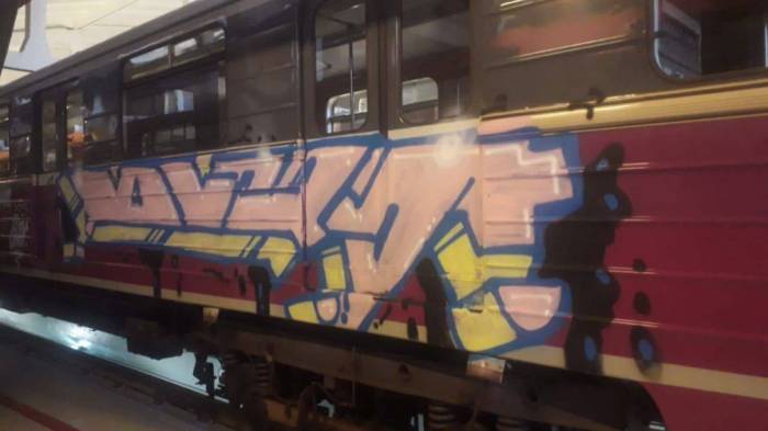 Иностранцев, совершивших акт вандализма в столичном метро, арестовали на 3 месяца -ФОТО