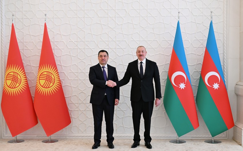 Президенты Азербайджана и Кыргызстана побывали в Агдаме