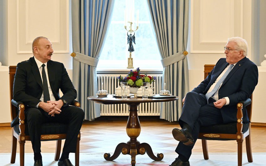 Завершилась встреча президентов Азербайджана и Германии один на один