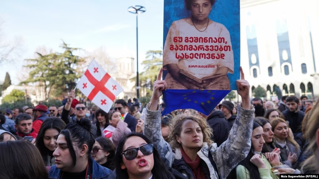 Женские марши в Грузии