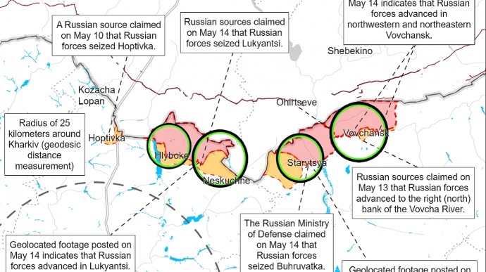 Российские войска сменили тактику наступления в Харьковской области, - ISW -КАРТА
