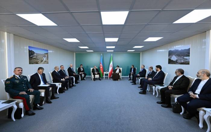 Состоялась встреча президентов Азербайджана и Ирана с участием делегаций -ФОТО
