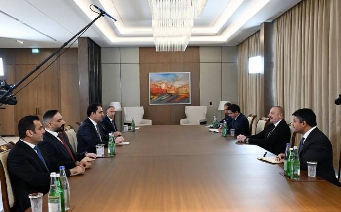 Президент Ильхам Алиев принял председателя парламента Ирака-ФОТО
