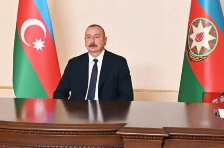 Президент Ильхам Алиев поделился публикацией в связи с 28 Мая - Днем независимости