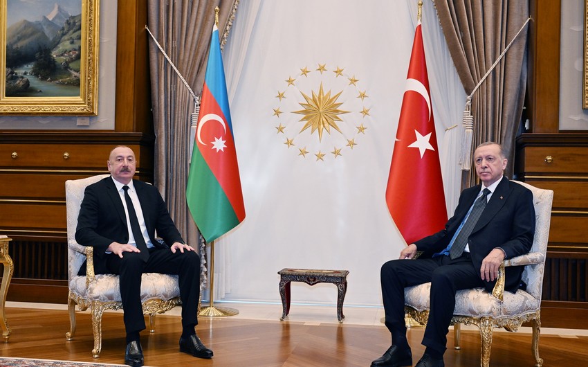Ильхам Алиев и Реджеп Тайип Эрдоган провели совместный обед