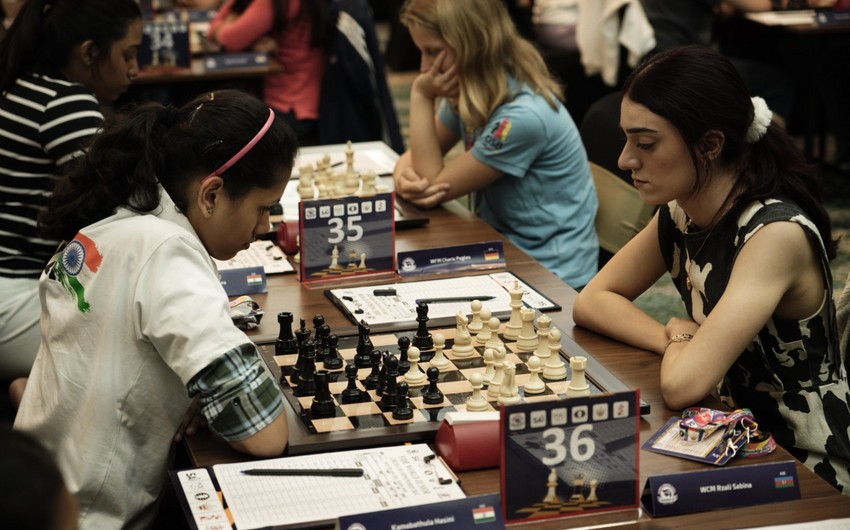 Азербайджанские шахматистки выиграли в III туре молодежного чемпионата мира