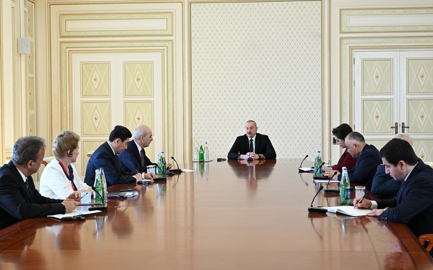Президент Ильхам Алиев принял делегацию ТЮРКПА