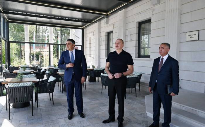 Президент принял участие в открытии отеля Palace в Ханкенди -ФОТО
