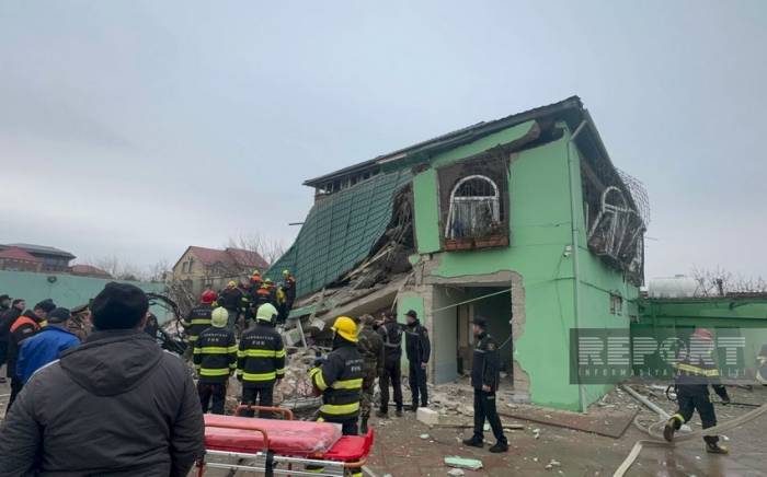 В поселке Новханы Абшеронского района произошел взрыв, есть пострадавшие -ФОТО

