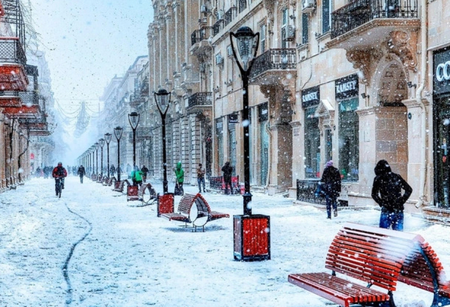 Завтра в Баку и в некоторых местах Абшеронского полуострова временами ожидается снег