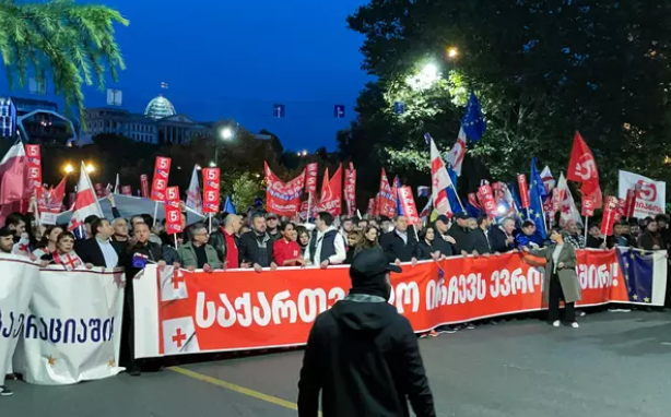 МВД Грузии напомнило протестующим о размерах штрафов за перекрытие дорог