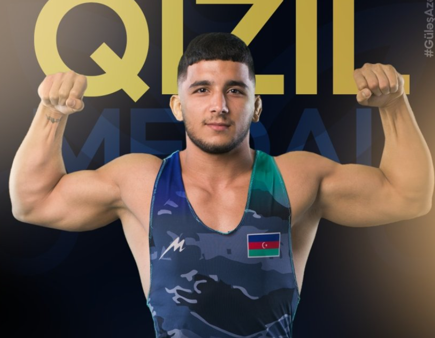 Азербайджанский борец завоевал золотую медаль на чемпионате Европы