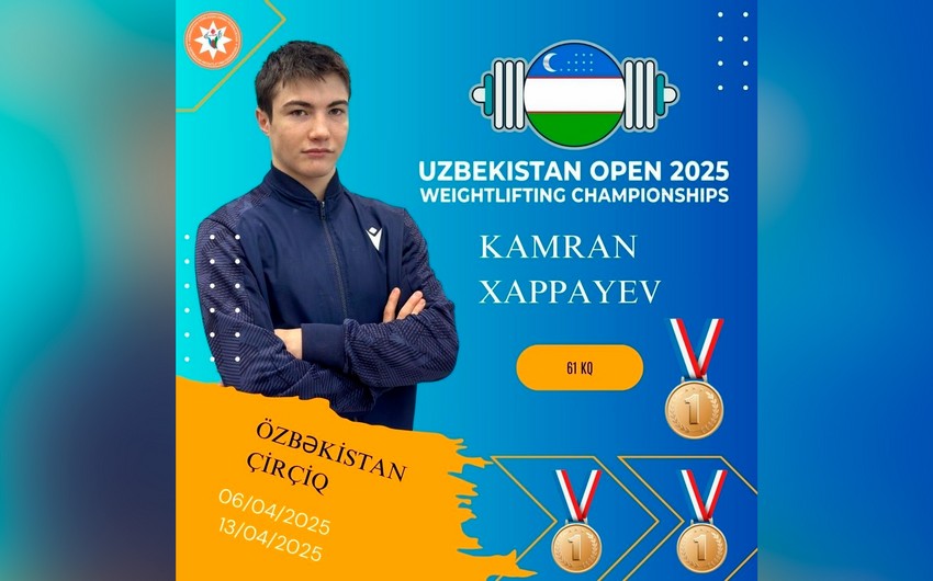 Азербайджанский тяжелоатлет стал победителем турнира "Uzbekistan Open"
