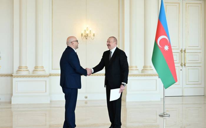 Президент Азербайджана принял верительные грамоты новоназначенного посла Палестины -ФОТО
