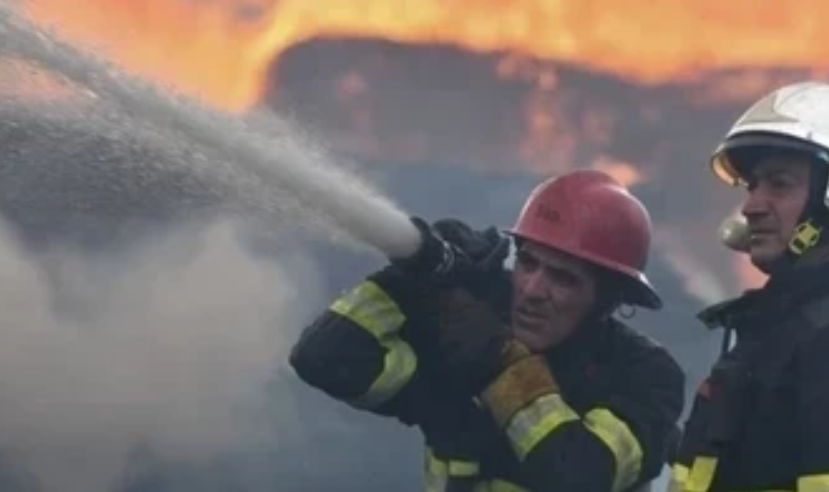 Пожар в Насиминском районе Баку