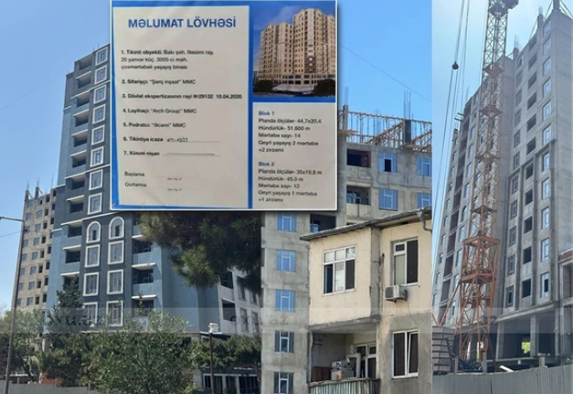Дольщики ООО Şərq İnşaat жалуются на затянувшееся строительство
